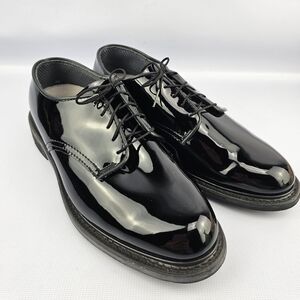 Capps High-gloss Patent Leather Military Uniform Oxford Shoes 10